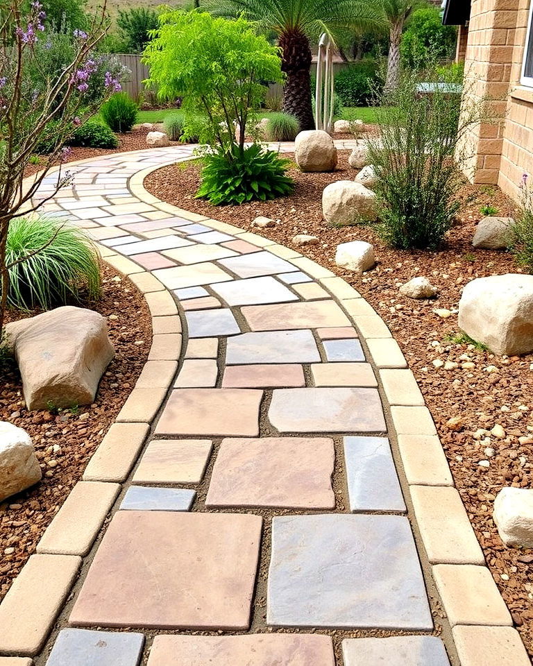 bluestone walkway with sandstone accents - 20 Bluestone Walkway Ideas