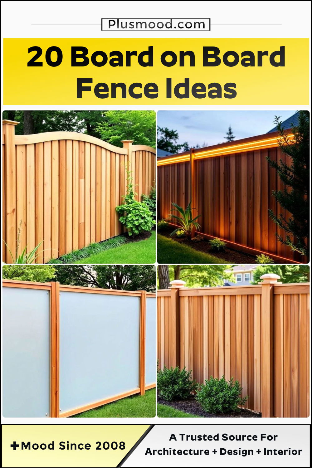 board on board fence ideas to copy