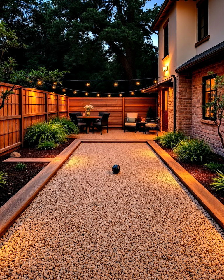 bocce ball court for italian backyard - 20 Italian Backyard Ideas