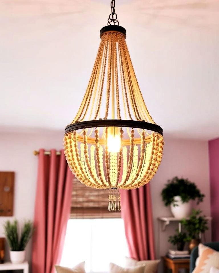 bohemian chandeliers for statement lighting in teen bedroom - 25 Boho Teen Bedroom Ideas