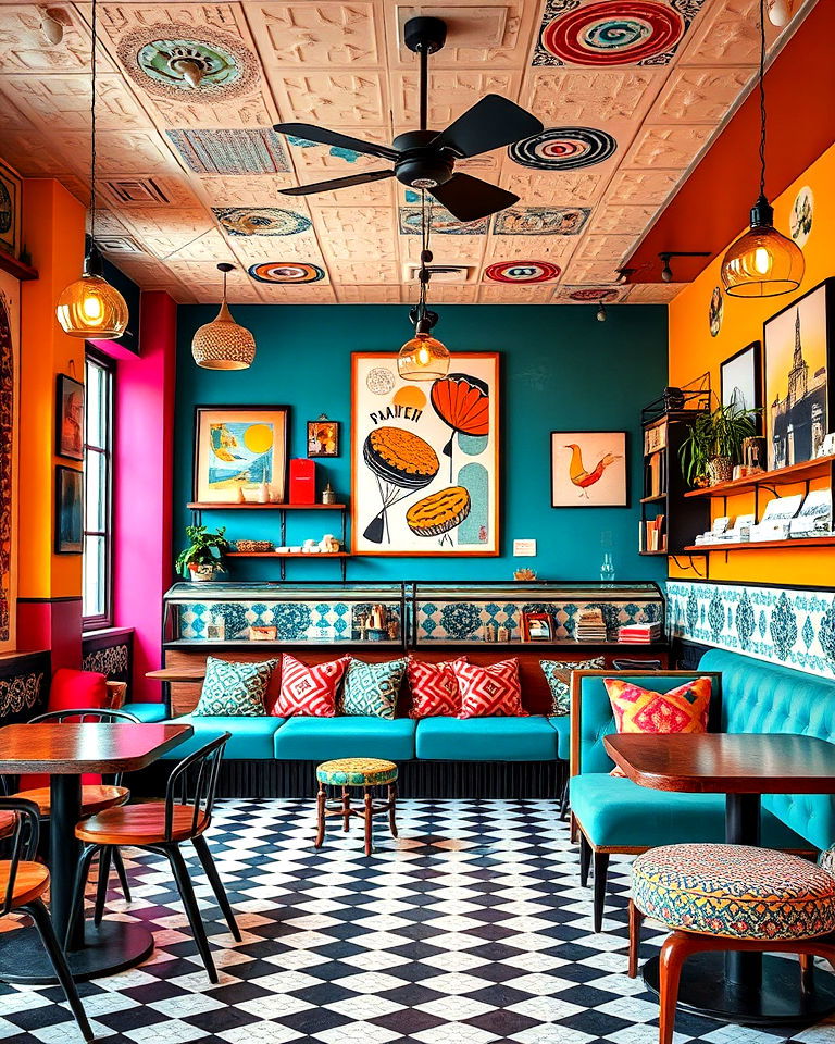 bold and eclectic design bakery interior - 15 Bakery Interior Design Ideas