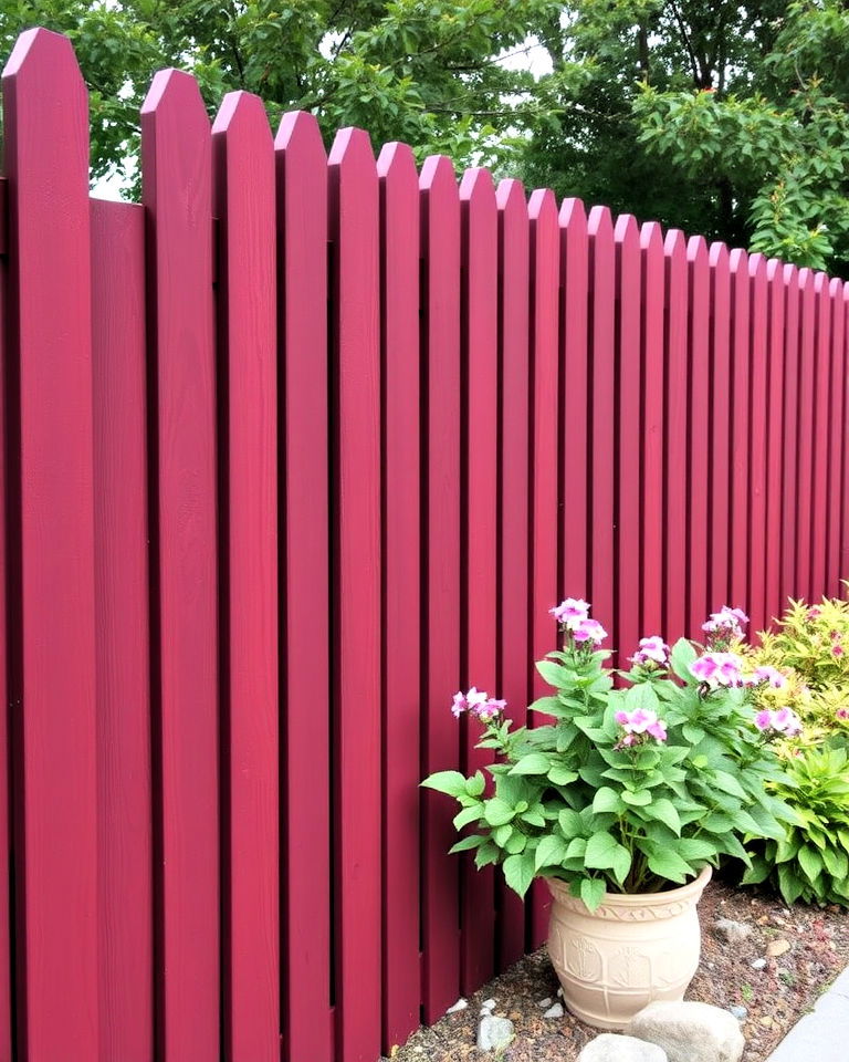 bold burgundy stain fence - 25 Fence Stain Colors