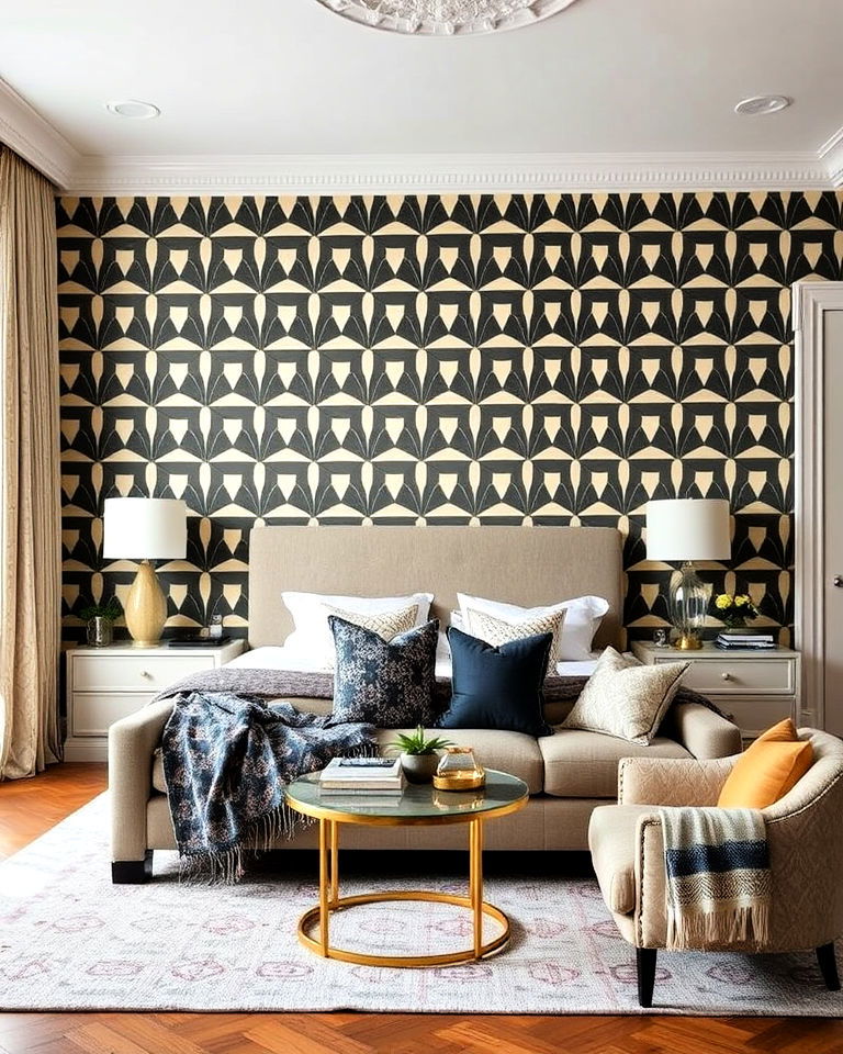 bold wallpaper accents pinterest interior - 25 Pinterest Interior Design Ideas