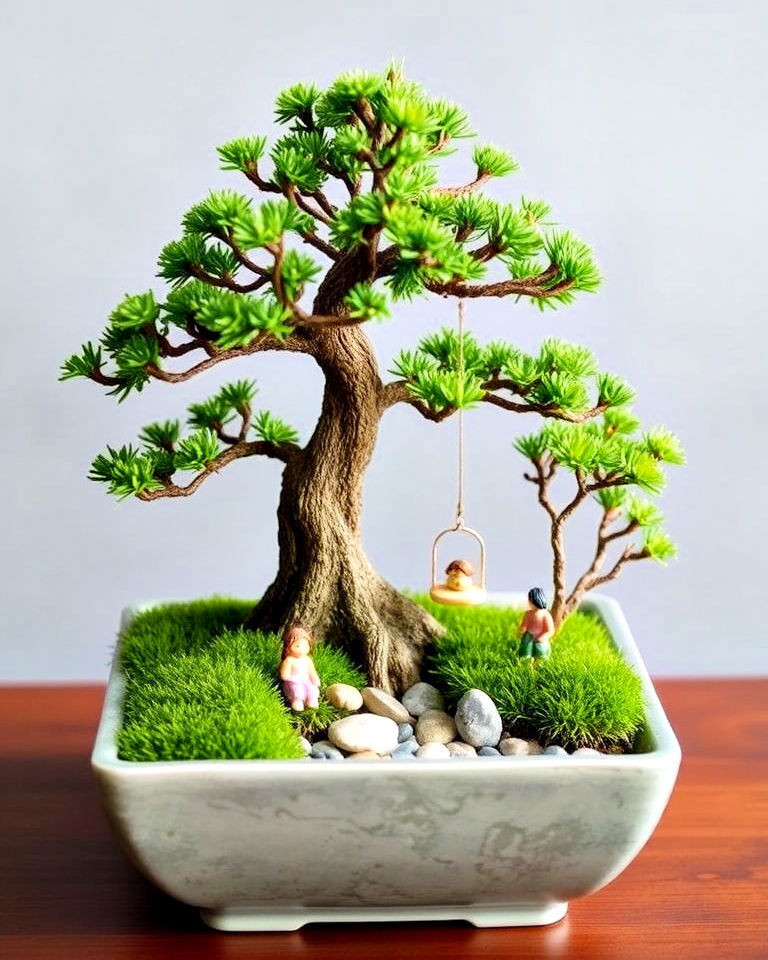 bonsai fairy forest container - 20 Fairy Garden Container Ideas