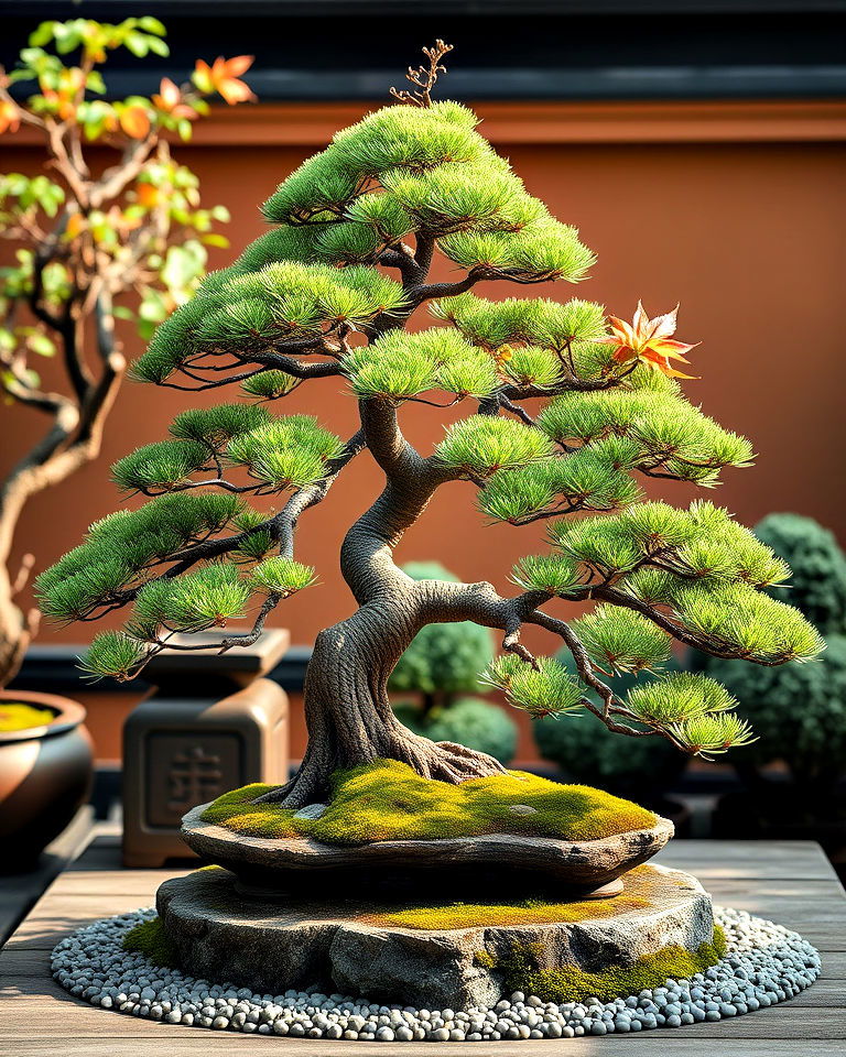 bonsai trees for balance asian landscaping - 25 Asian Landscaping Ideas