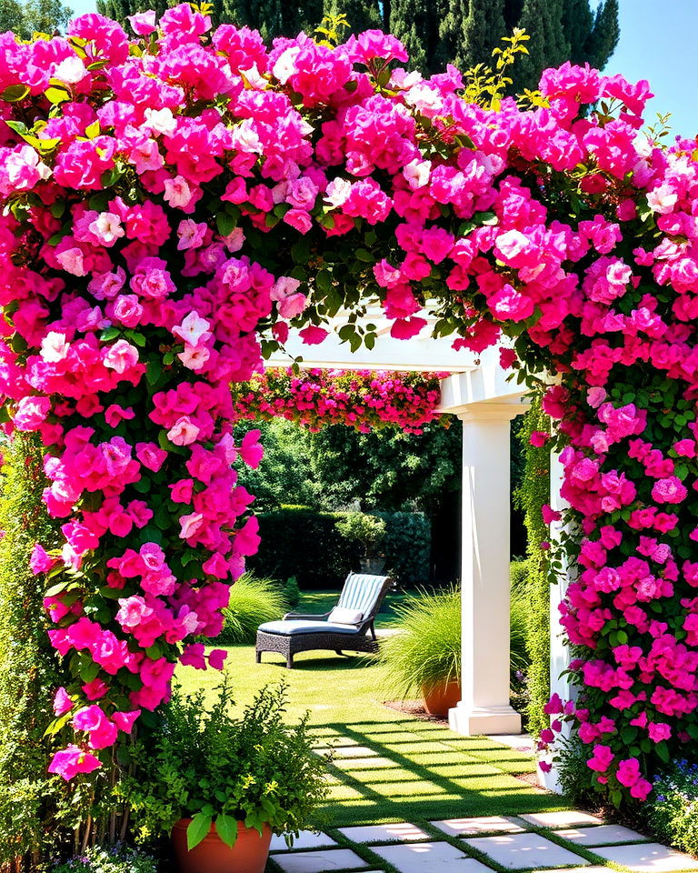 bougainvillea for vibrant accents - 25 Greek Garden Ideas