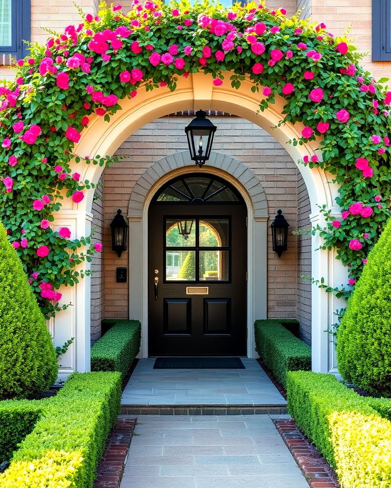 boxwood pathway arches - 20 Front Yard Boxwood Designs