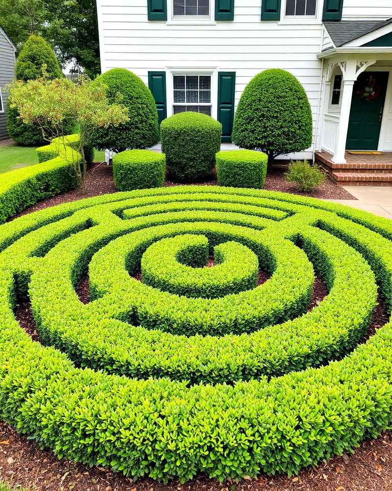 boxwood shrubs maze designs for front yard - 15 Front Yard Boxwood Shrubs
