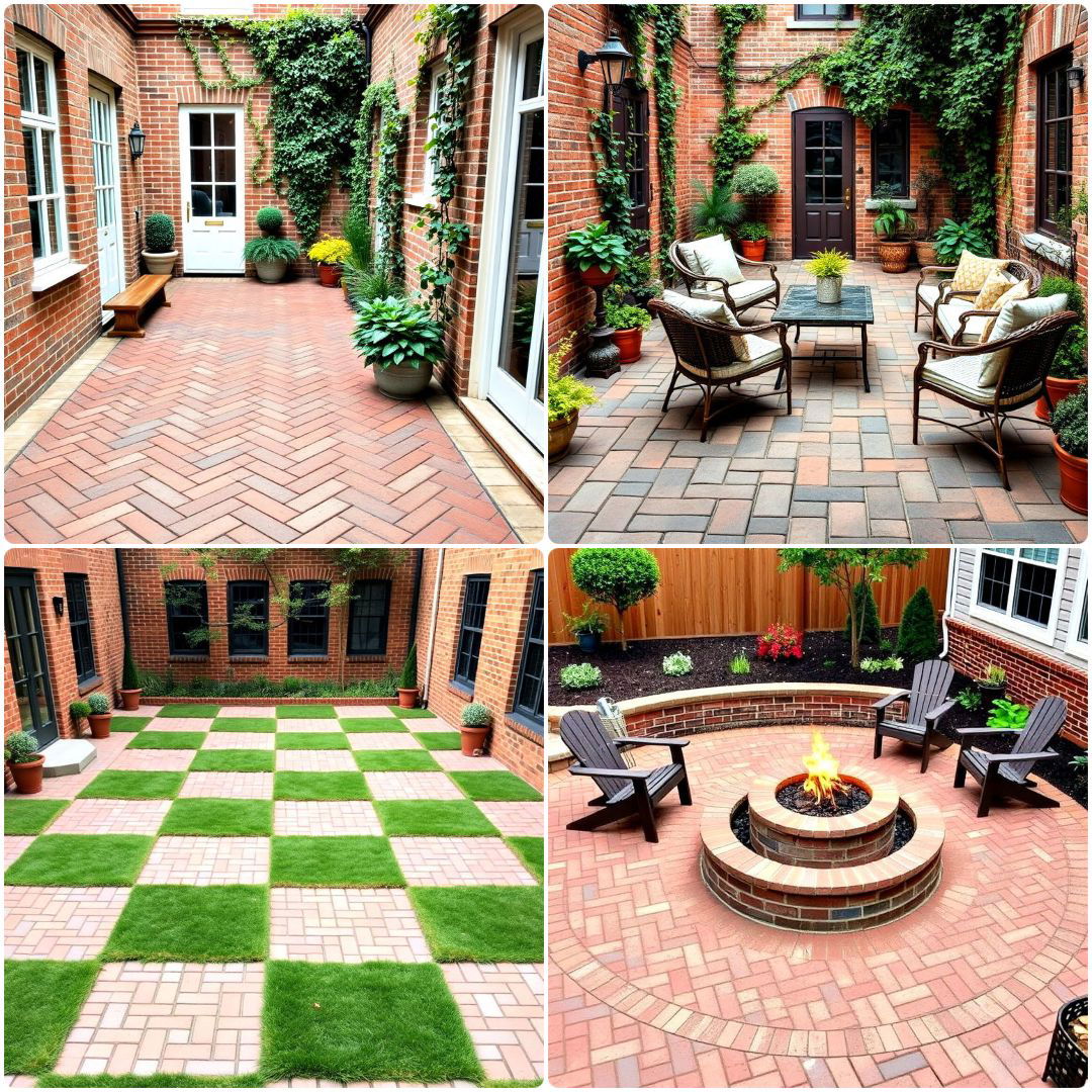 brick courtyard ideas