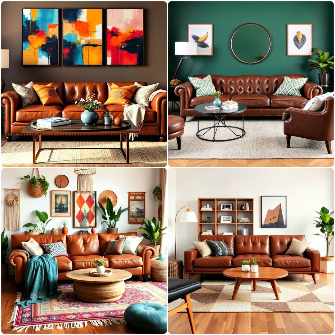 Best 20 Brown Leather Couch Living Room Ideas for Homes