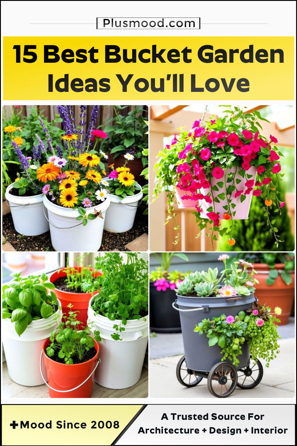 bucket garden ideas