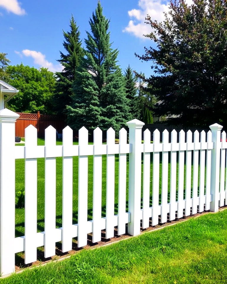 budget friendly pvc fence - 40 Types of Fences