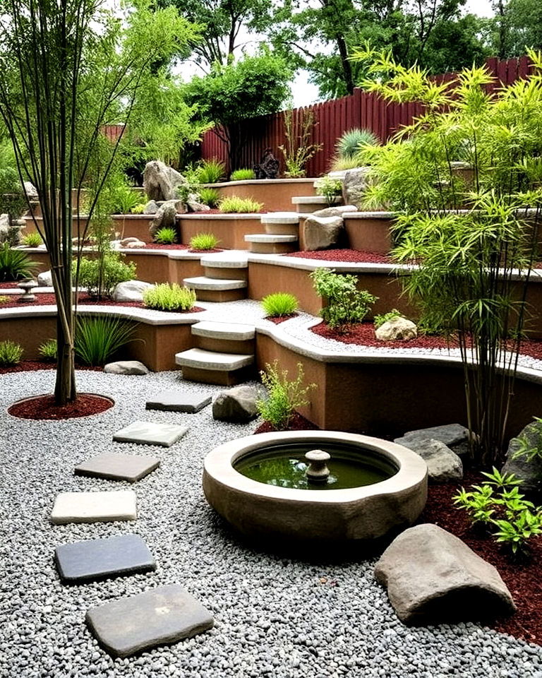 building a zen inspired terraced garden - 30 Terraced Garden Ideas
