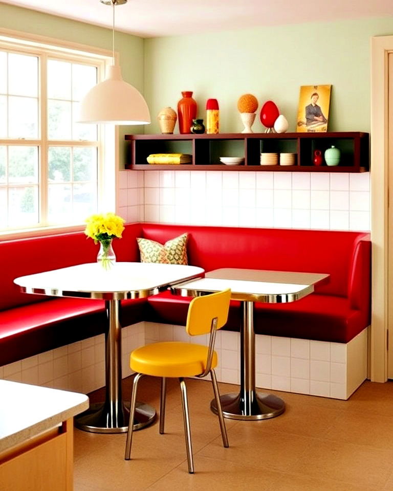 built in banquettes in 1960s kitchen - 15 1960s Kitchen Ideas