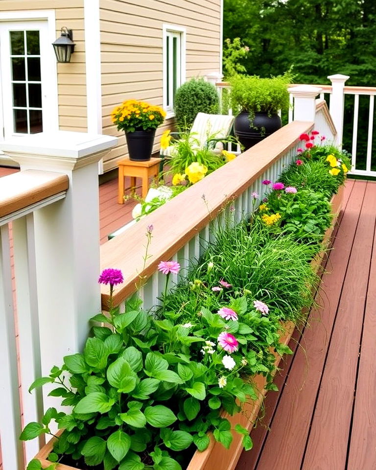 built in planters for composite deck - 25 Composite Deck Ideas