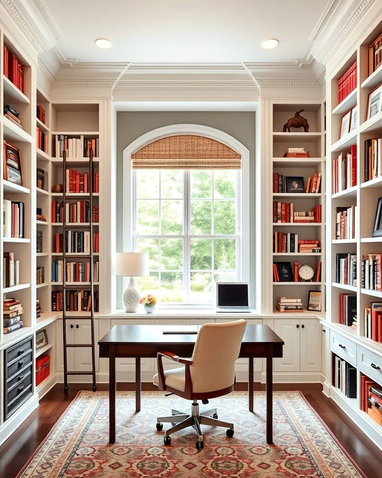 built in shelving units home office - 25 Traditional Home Office Ideas