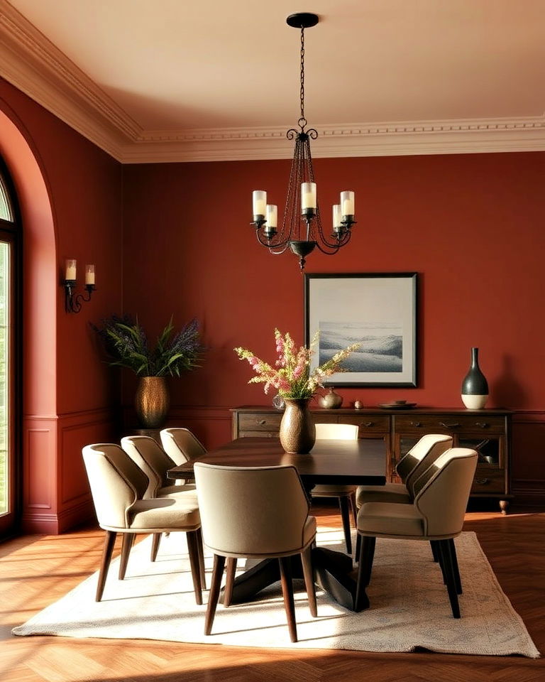 burnt umber dark academia wall color - 15 Dark Academia Wall Colors