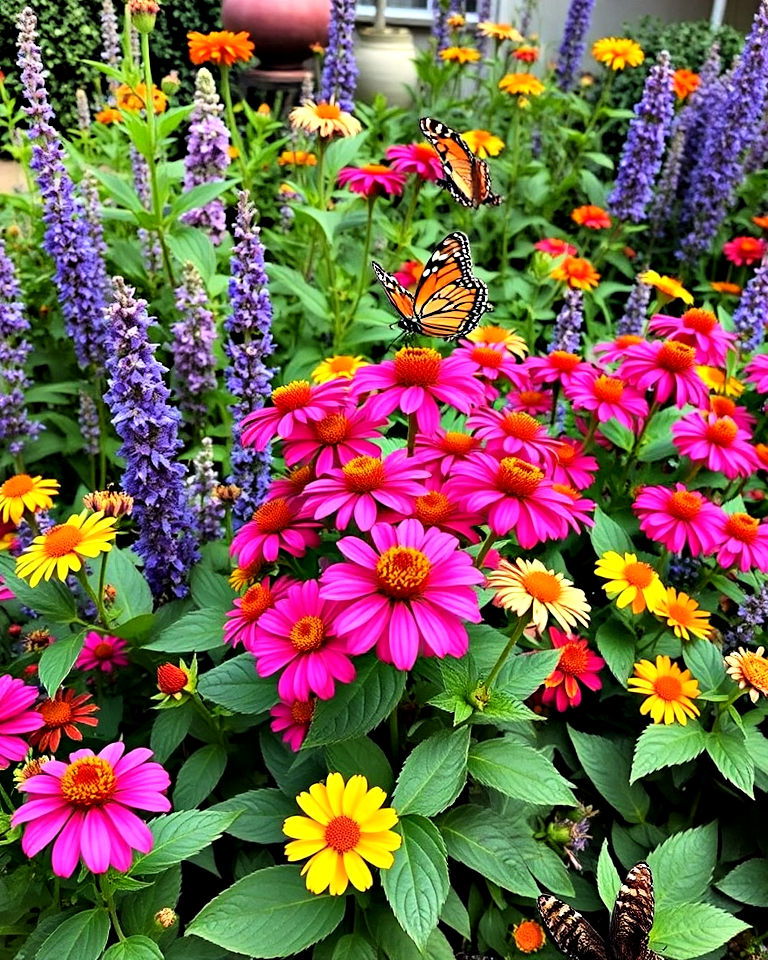 butterfly garden with lantana as the centerpiece - 15 Front Yard Lantana Landscaping Ideas