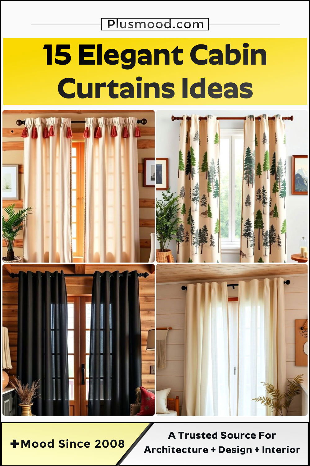 cabin curtains ideas