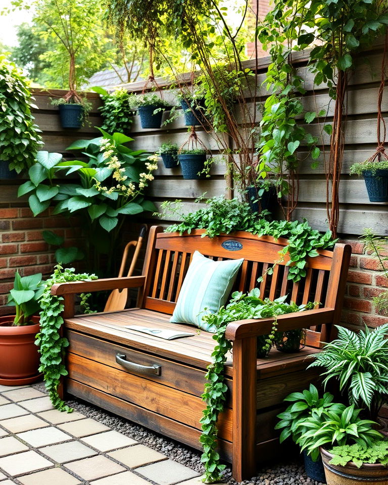 camouflaged hidden storage solutions - 40 Secret Garden Ideas