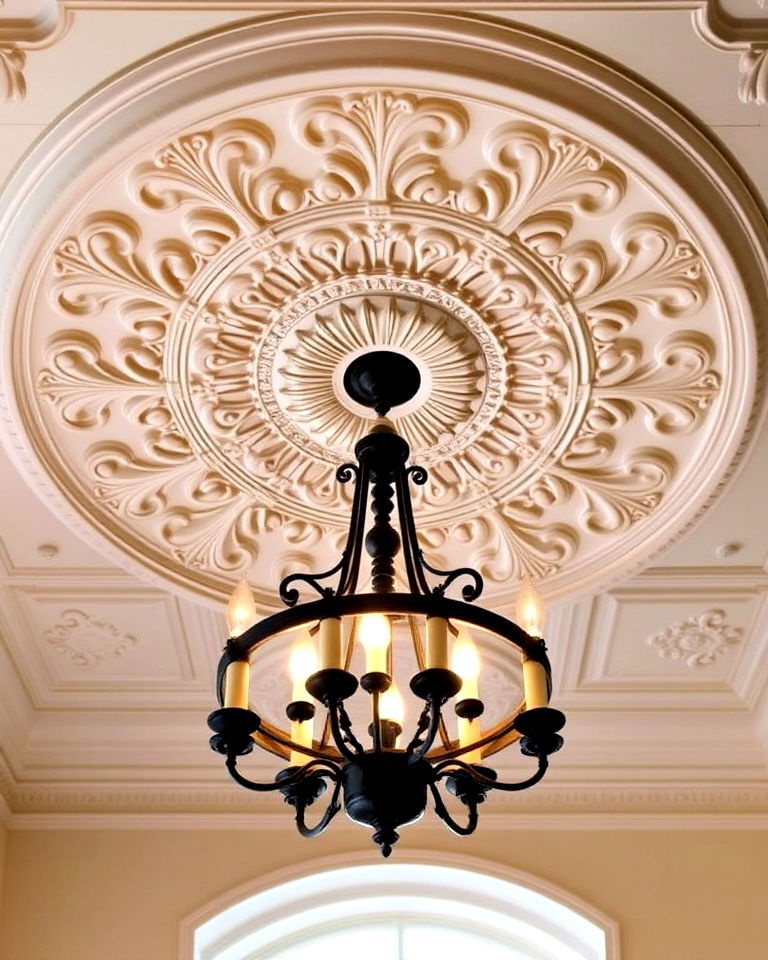 ceiling medallions focal point in new orleans inspired interiors - 15 New Orleans-style Interior Decorating Ideas