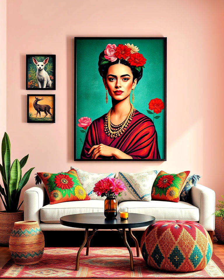 celebrate the iconic frida kahlo with decor - 25 Mexican Decor Ideas
