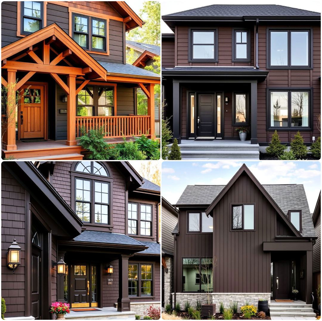 15 Best Chocolate Brown House Exterior Design Ideas