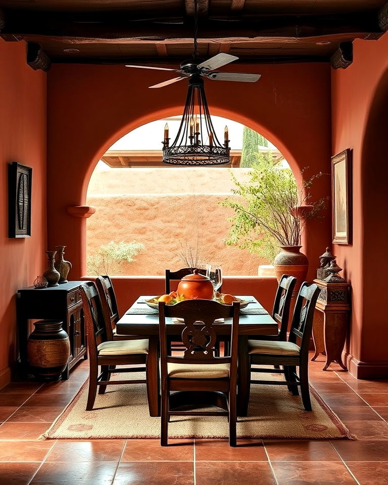 chocolate brown mexican interior design - 20 Mexican Interior Paint Colors