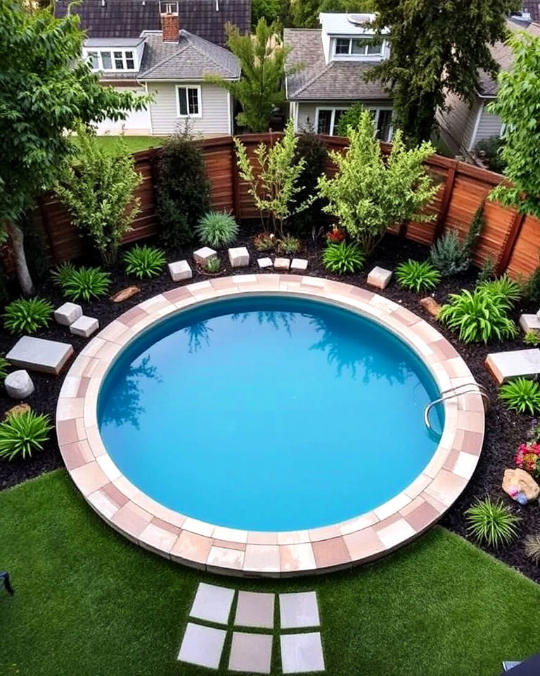 circular garden pool - 15 Garden Pool Ideas