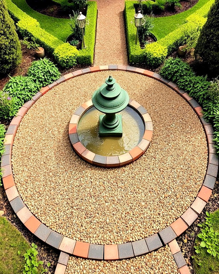 circular pea gravel walkway - 20 Pea Gravel Walkway Ideas