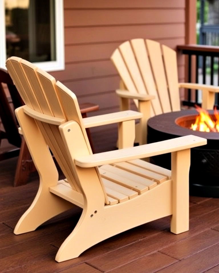 classic adirondack chairs for deck - 20 Deck Seating Ideas