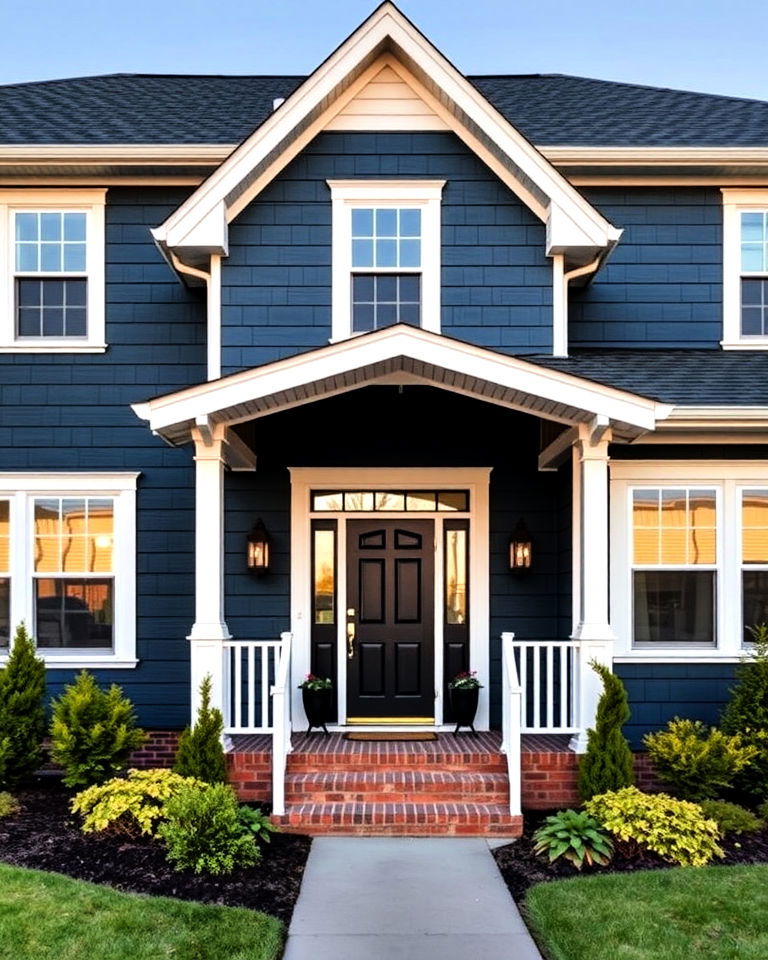 classic midnight blue vinyl siding - 40 Vinyl Siding Colors