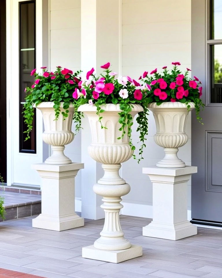 classic urn style planters to any porch - 20 Tall Planters for Front Porch