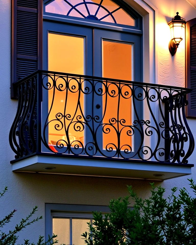 classic wrought iron juliet balcony - 20 Juliet Balcony Ideas