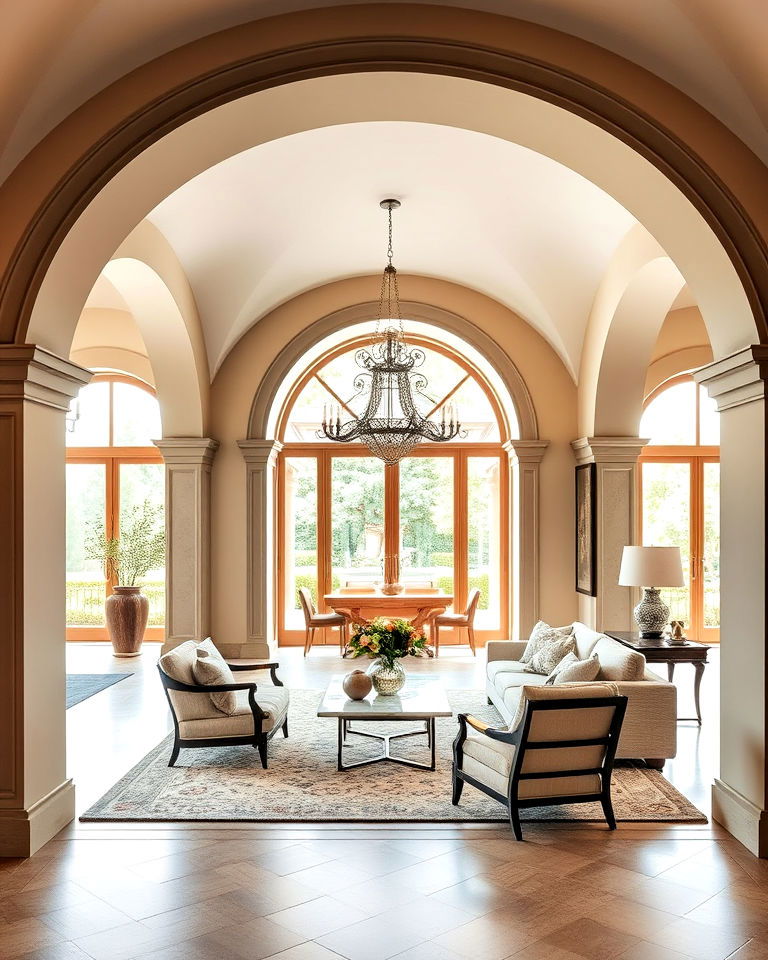 classical archway italian interiors design - 25 Italian Interior Design Ideas