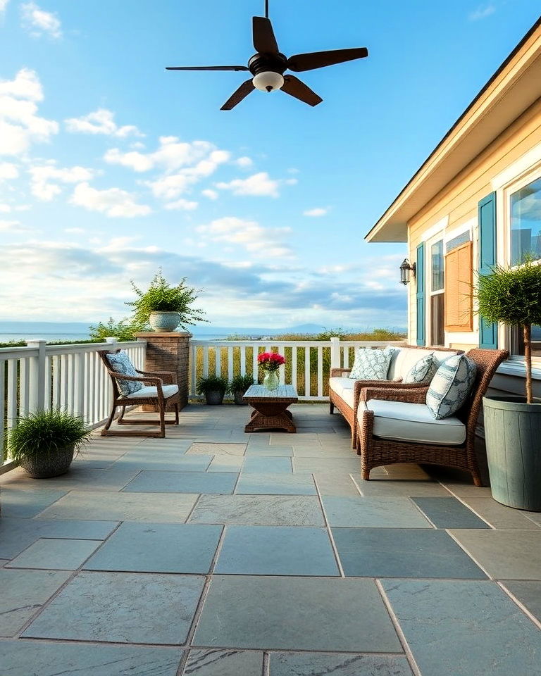 coastal inspired bluestone flooring - 15 Bluestone Front Porch Ideas