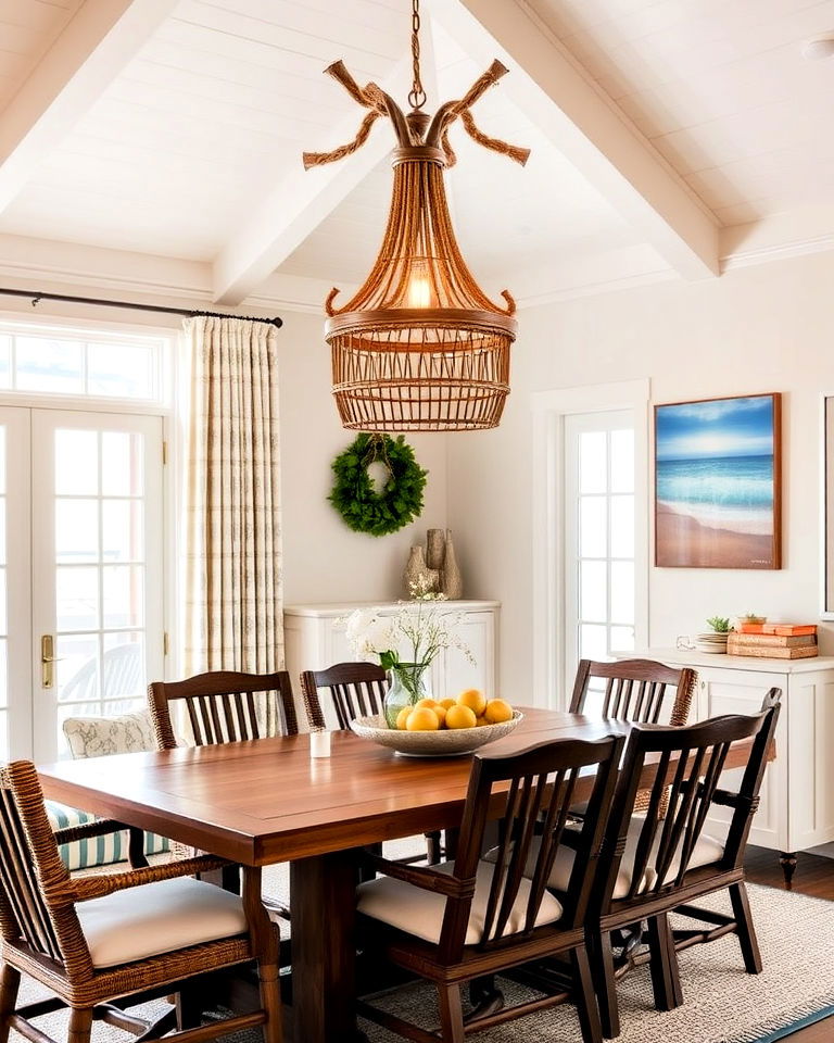 coastal inspired lighting - 30 Coastal Interior Design Ideas