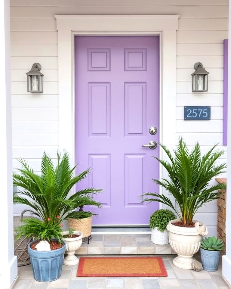 coastal lavender front door - 15 Lavender Front Door Ideas