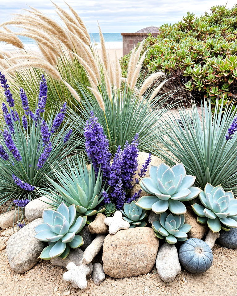 coastal plant selection garden - 20 Seaside Themed Garden Ideas