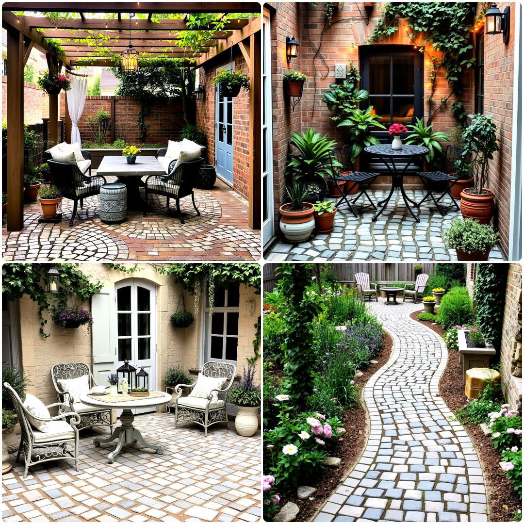 cobblestone patio ideas