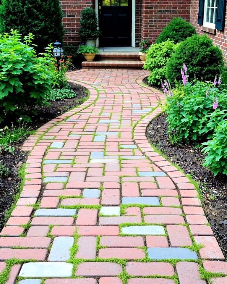 colonial style brick pathways - 15 New England Landscaping Ideas
