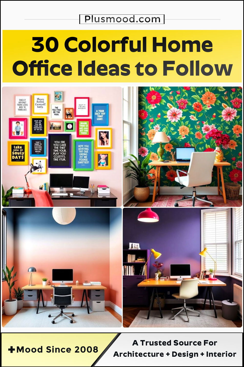 colorful home office ideas