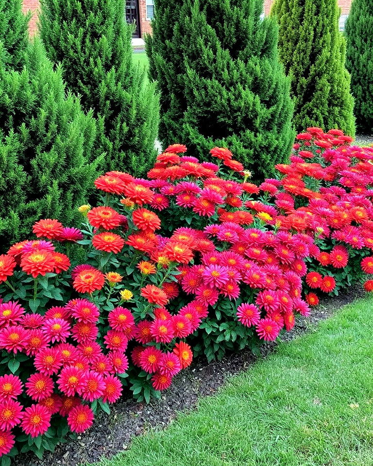 combine mums with evergreens landscaping combine mums with evergreens landscaping - 20 Mums Landscaping Ideas