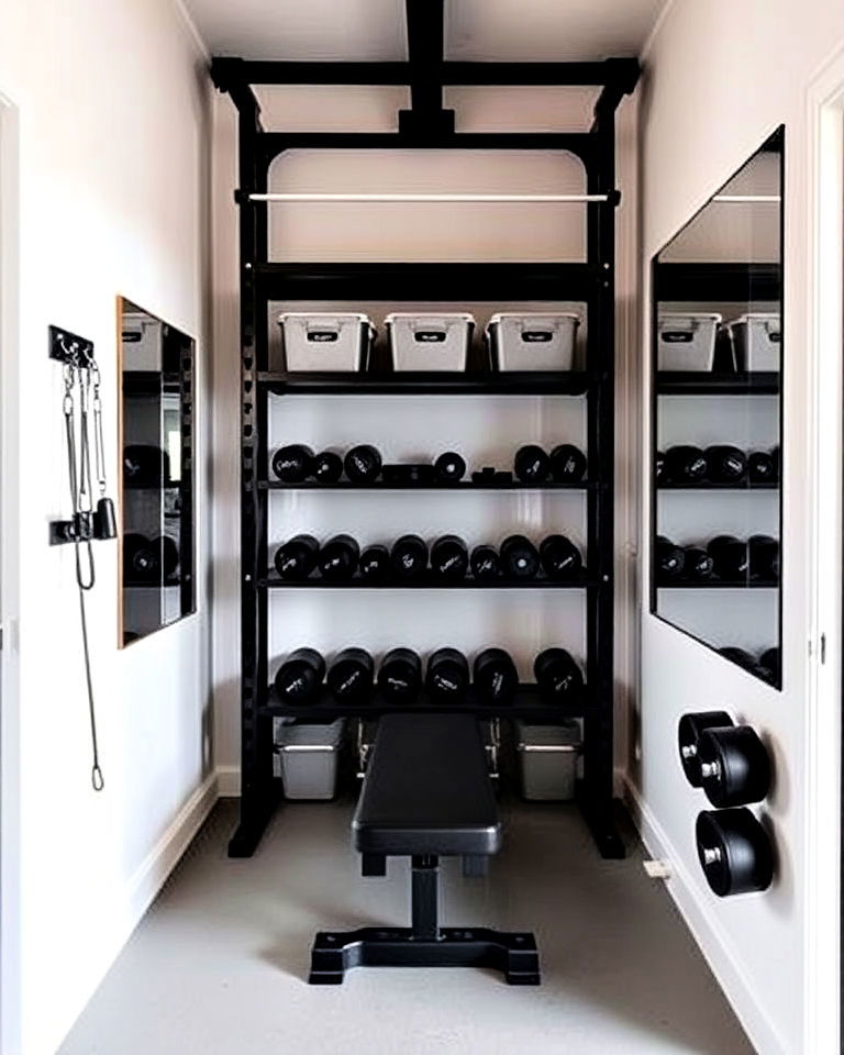 compact home gym design - 25 Gym Interior Design Ideas