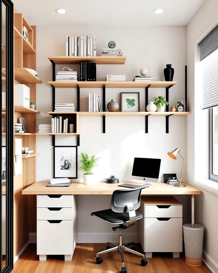 compact home office - 25 Office Interior Design Ideas