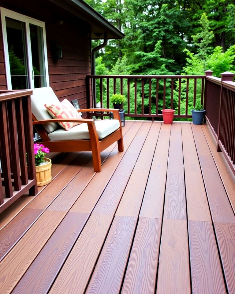 composite decking for low maintenance - 30 Garden Decking Ideas