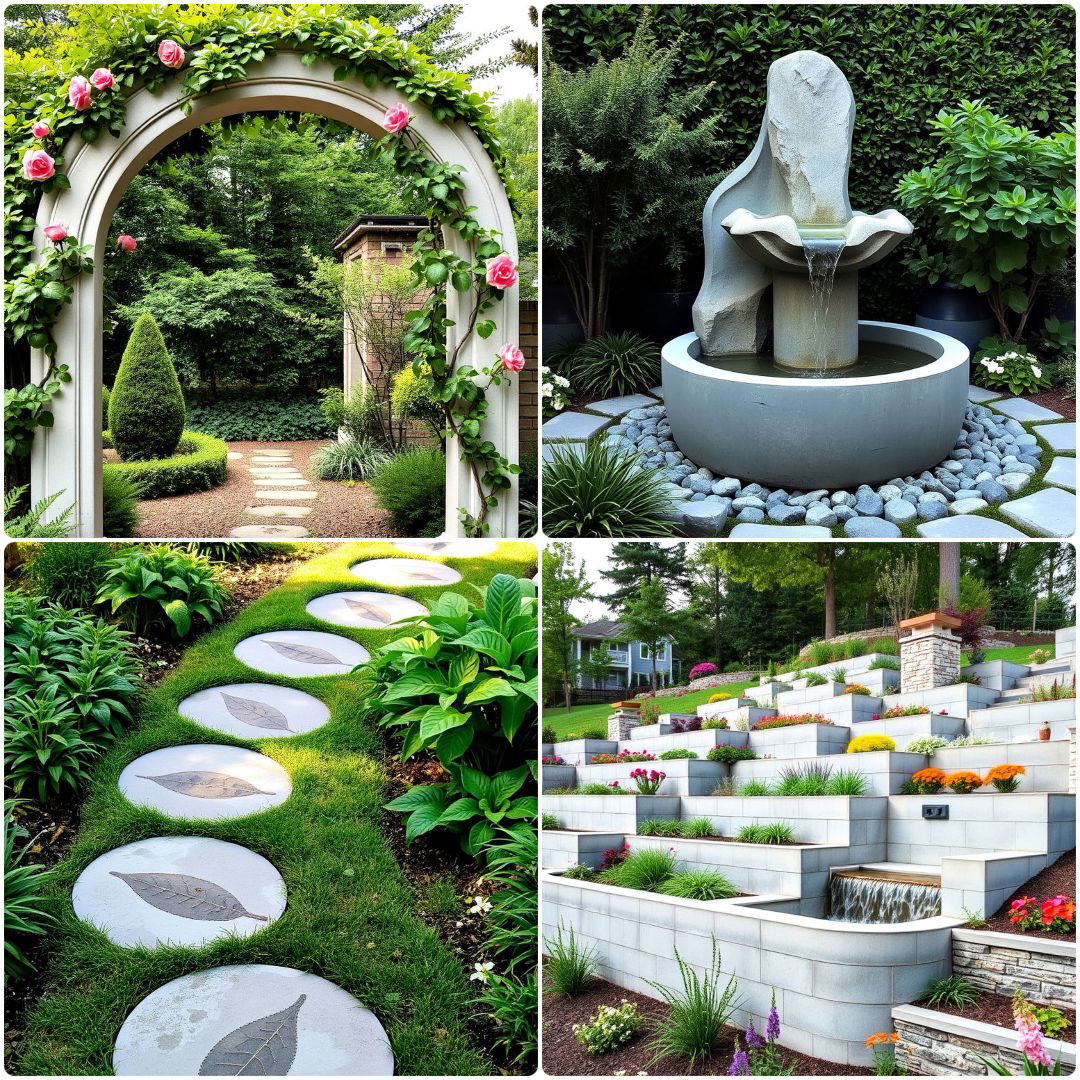 concrete garden ideas