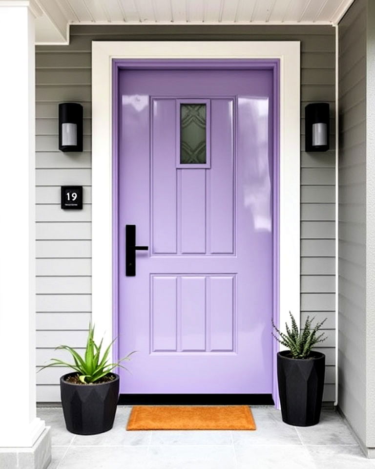 contemporary lavender front door - 15 Lavender Front Door Ideas