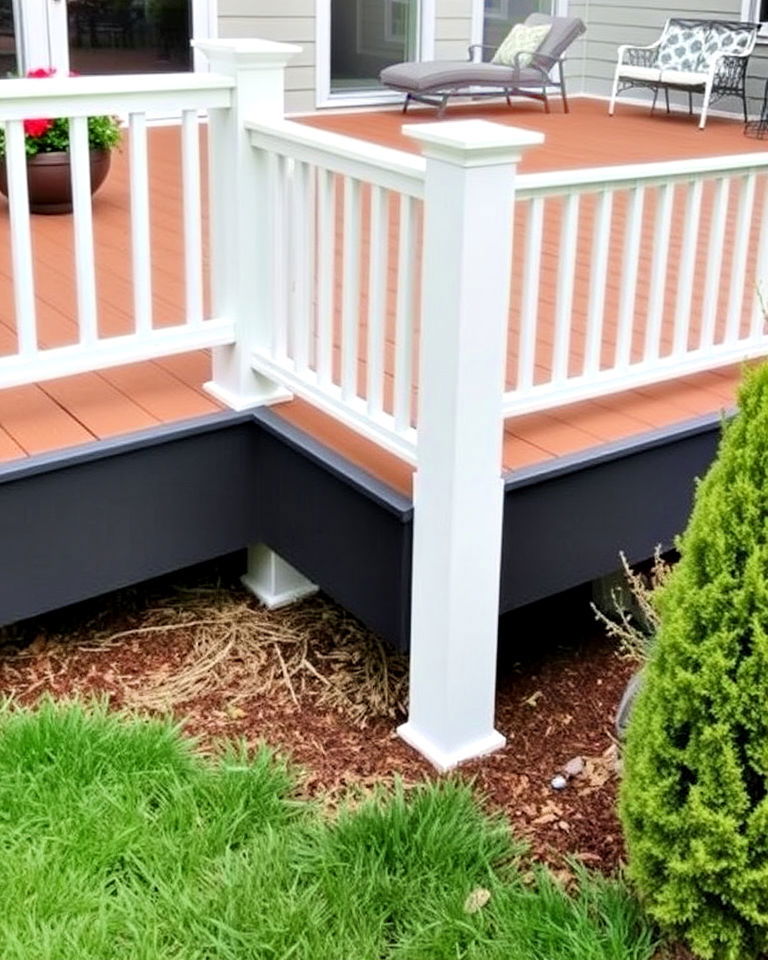contrasting color fascia boards for deck - 15 Deck Fascia Ideas