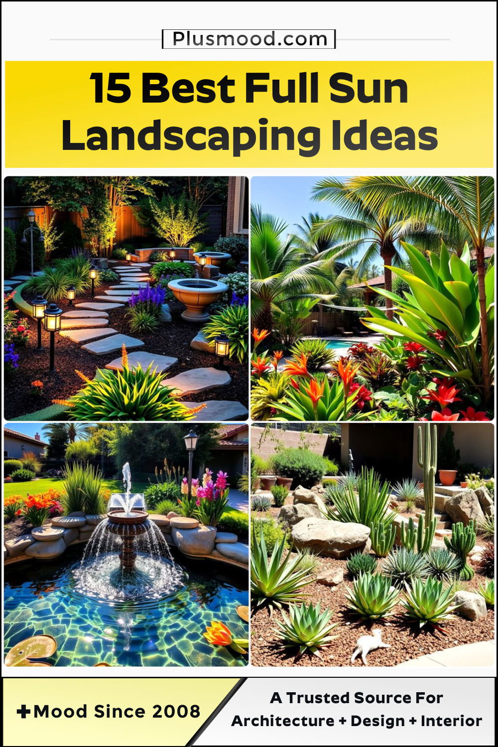 cool full sun landscaping ideas